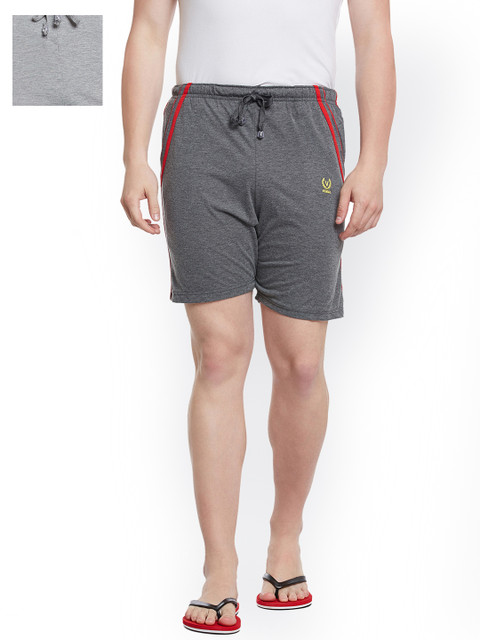 

VIMAL JONNEY Men Set of 2 Grey Lounge Shorts N5A_N5M_02
