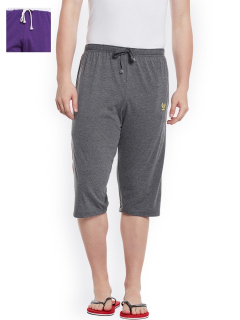 

VIMAL JONNEY Men Pack of 2 Lounge Shorts C2A_C8PU_02, Grey