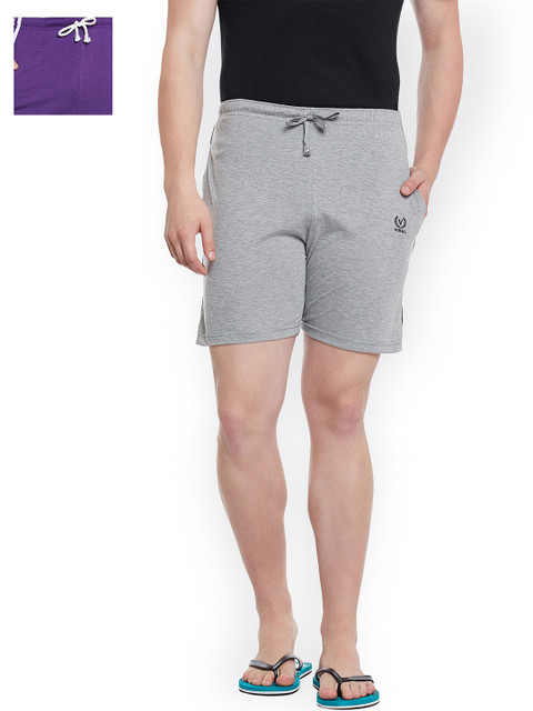 

VIMAL JONNEY Men Set of 2 Lounge Shorts N1M_N5PU_02, Grey