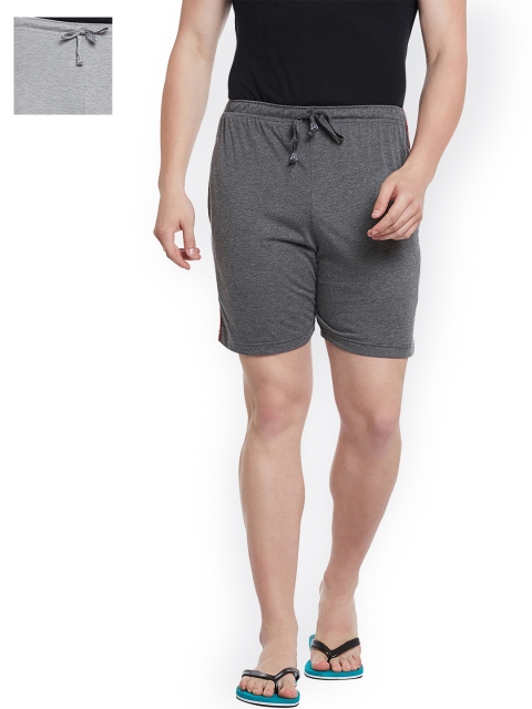 

VIMAL JONNEY Men Pack of 2 Lounge Shorts N1A_N1M_02, Grey