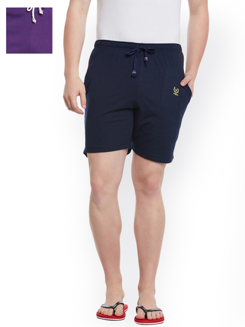 

VIMAL JONNEY Men Set of 2 Lounge Shorts N1PU_N1NVY_02, Navy blue