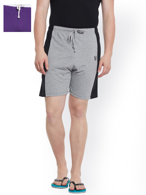 

VIMAL JONNEY Men Set of 2 Lounge Shorts N7M_N8PU_02, Grey