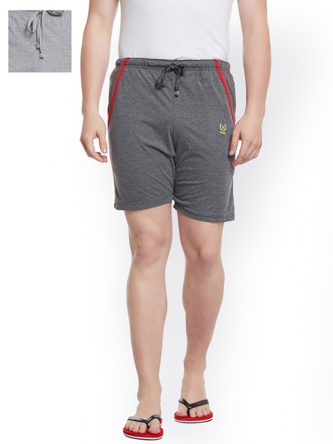 

VIMAL JONNEY Men Set of 2 Grey Lounge Shorts N5A_N7M_02