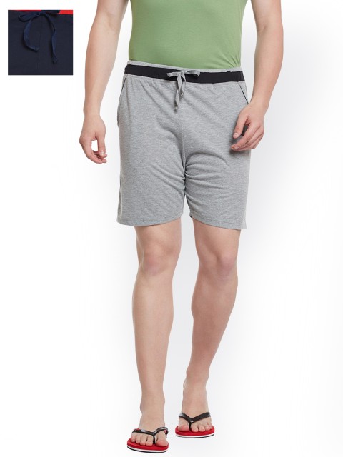 

VIMAL JONNEY Men Set of 2 Lounge Shorts N8M_N8NVY_02, Grey