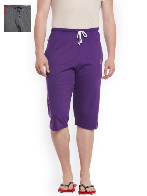 

VIMAL JONNEY Men Set of 2 Lounge Shorts C1PU_C5A_02, Purple