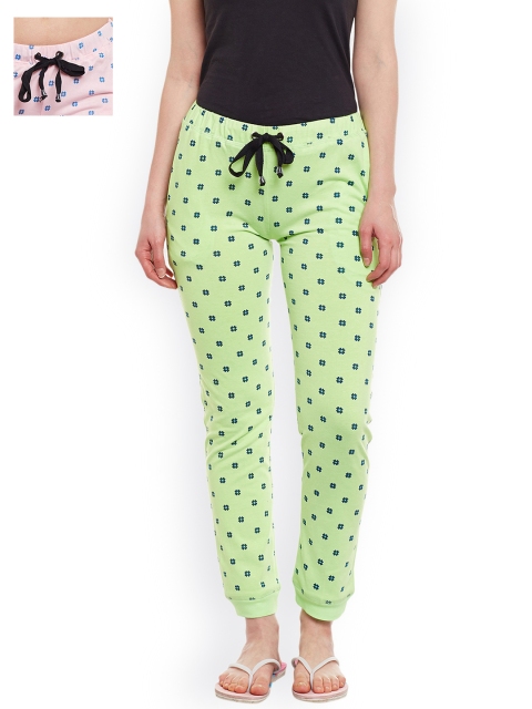 

VIMAL JONNEY Women Pack of 2 Joggers F4_PRT_NO.5, Green