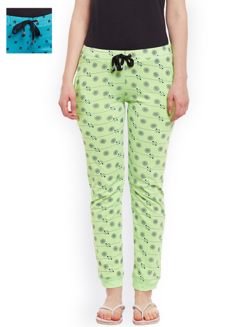 

VIMAL JONNEY Women Pack of 2 Joggers F4_PRT_NO.5, Turquoise blue
