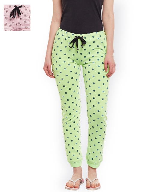 

VIMAL JONNEY Women Pack of 2 Joggers F4_PRT_NO.5, Green