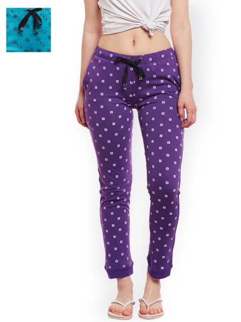 

VIMAL JONNEY Women Pack of 2 Joggers F4_PRT_NO.5, Purple
