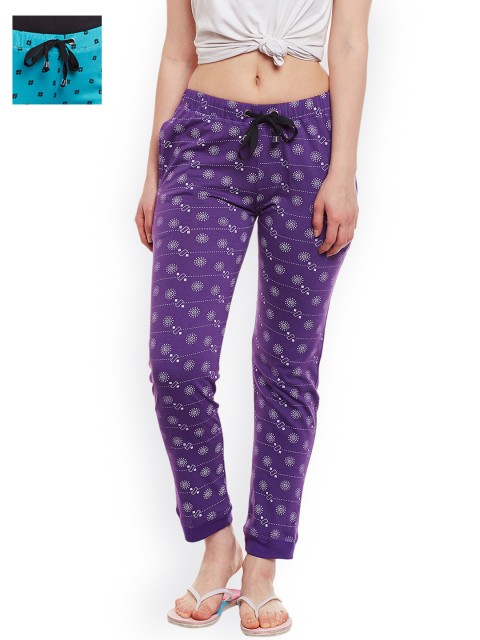 

VIMAL JONNEY Women Pack of 2 Joggers F4_PRT_NO.5, Turquoise blue