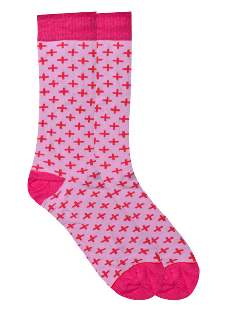 

Soxytoes Men Pink Patterned Socks