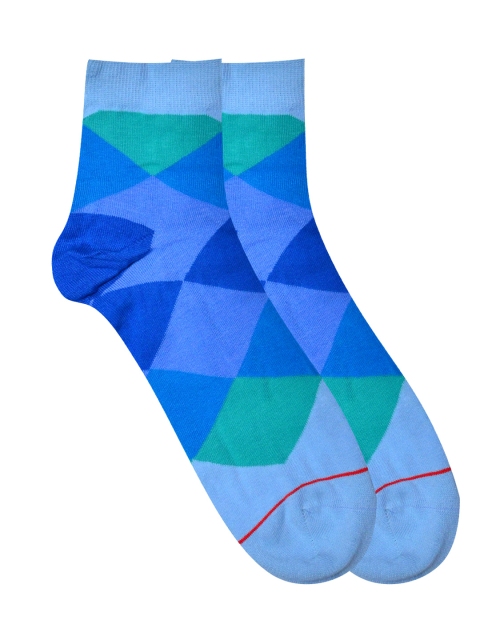 

Soxytoes Men Blue Patterned Socks