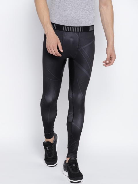 

People Men Black Printed Tights