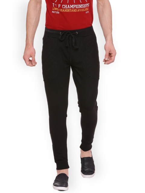 

People Men Black Regular Fit Solid Joggers