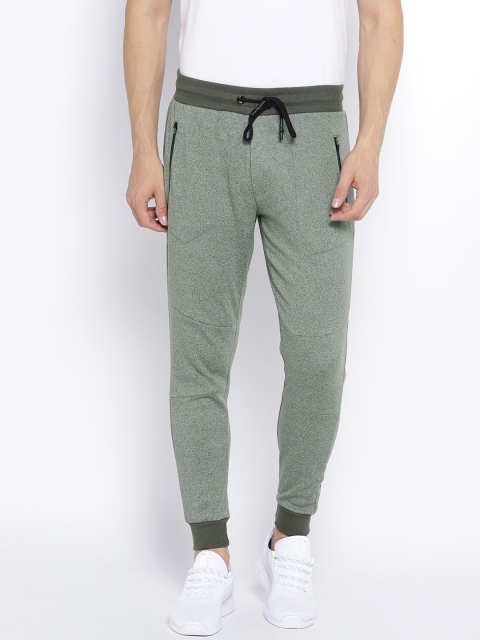 

People Men Olive Green Solid Joggers