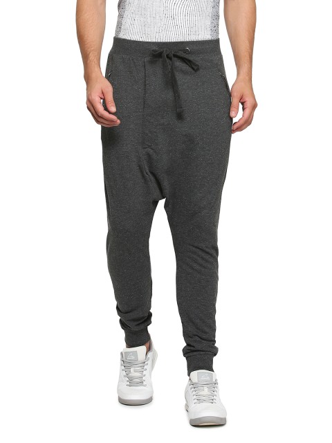 

People Men Grey Slim Fit Solid Joggers