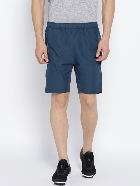 

People Men Teal Blue Solid Shorts