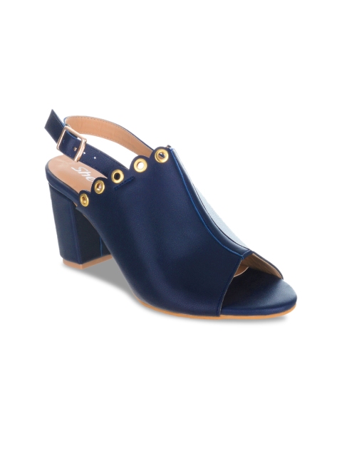 

Sherrif Shoes Women Navy Blue Solid Sandals