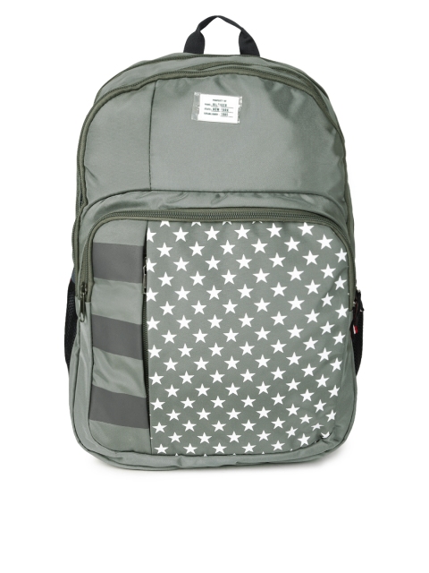 

Tommy Hilfiger Unisex Olive Green Graphic Backpack