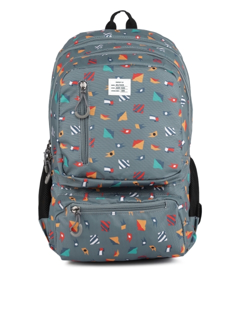 

Tommy Hilfiger Unisex Grey Graphic Backpack