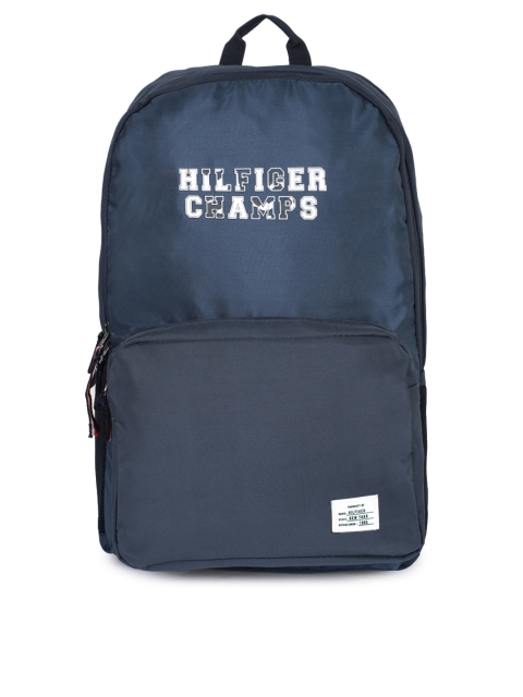 

Tommy Hilfiger Unisex Navy Blue Brand Logo Backpack