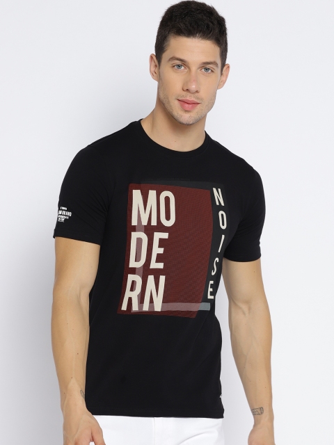 

Lee Cooper Men Black Printed Round Neck T-shirt