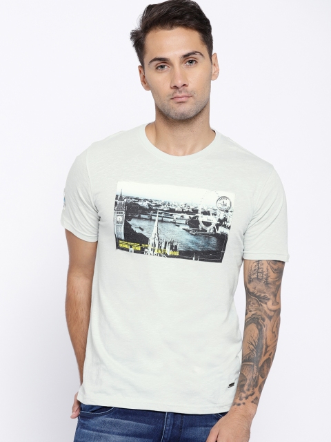 

Lee Cooper Men Blue Printed Round Neck T-shirt