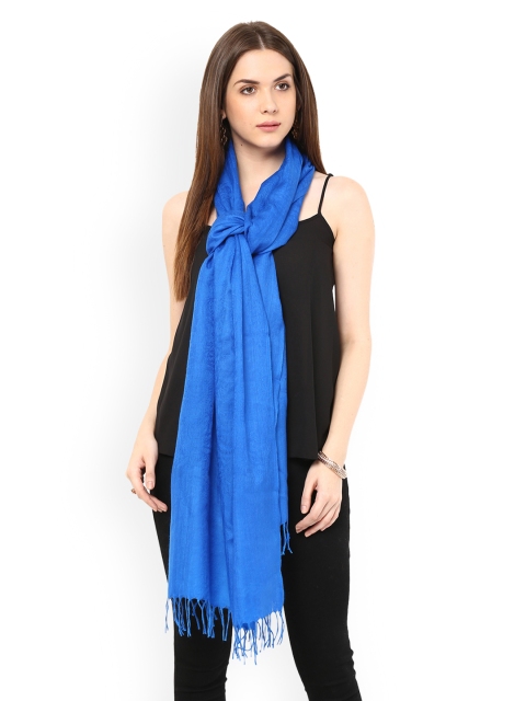 

SHINGORA Women Blue Solid Stole