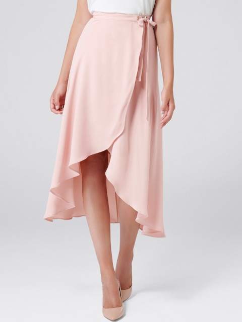 

Forever New Women Pink Midi Skirt