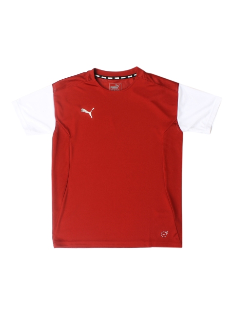 

Puma Boys Red Solid Round Neck T-shirt