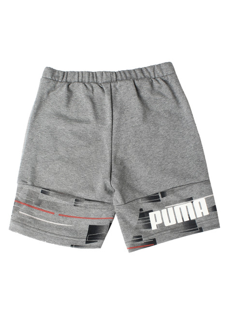 

Puma Boys Grey Printed Regular Fit Regular Shorts