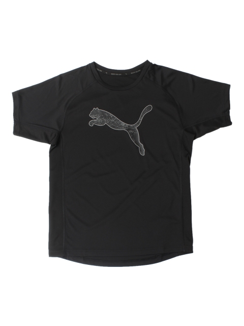 

Puma Boys Black Printed Round Neck T-shirt