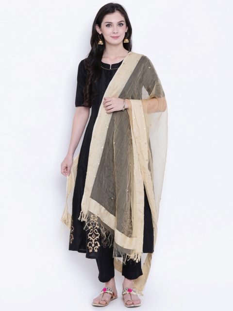 

studio rasa Beige Solid Dupatta