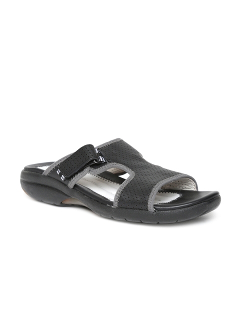 

Clarks Women Black Solid Synthetic Open Toe Flats