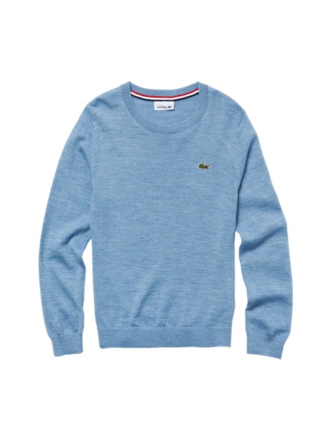 

Lacoste Girls Blue Solid Pullover