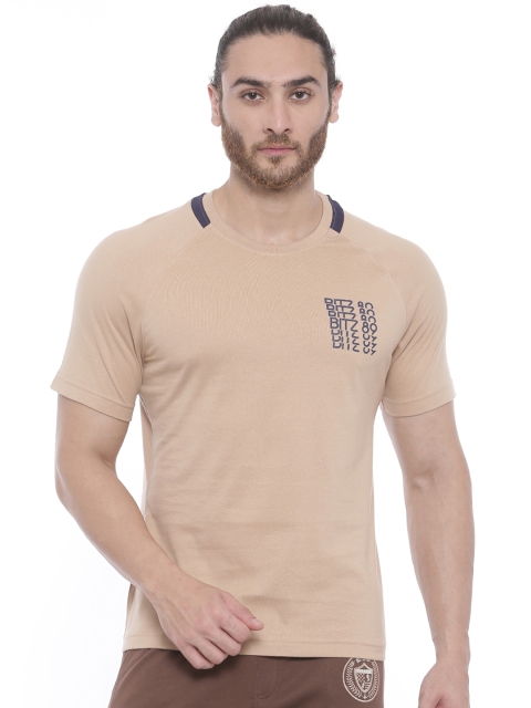 

Bitz Beige Solid Lounge T-Shirt EBA012