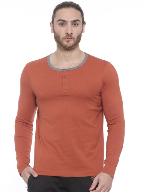 

Bitz Rust Orange Solid Lounge T-Shirt EBA011