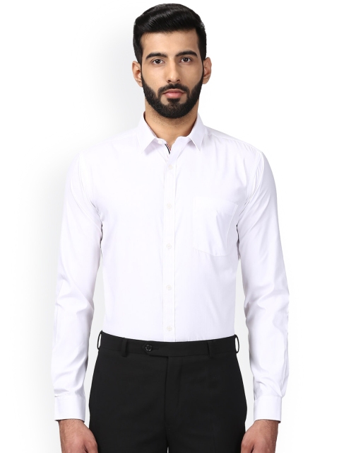 

Next Look Men White Slim Fit Solid Formal Shirt