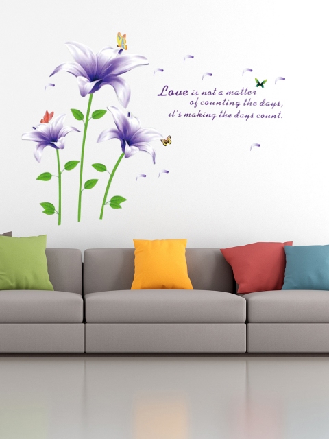 

Cortina Multicoloured Floral Print Wall Sticker, Lavender