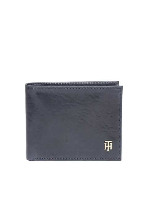 

Tommy Hilfiger Men Navy Blue Solid Two Fold Wallet