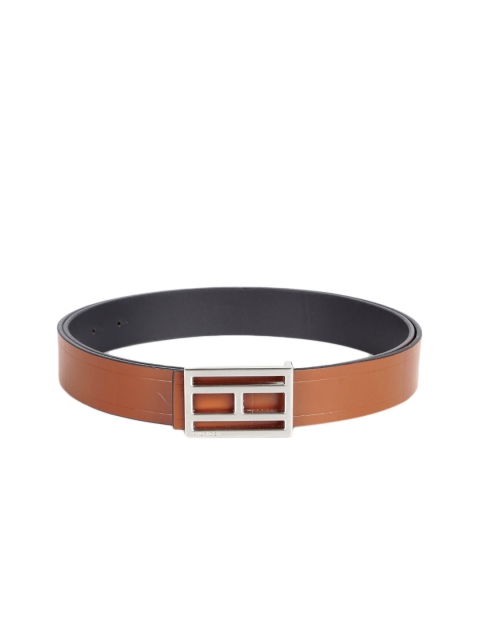 

Tommy Hilfiger Men Tan & Navy Textured Belt