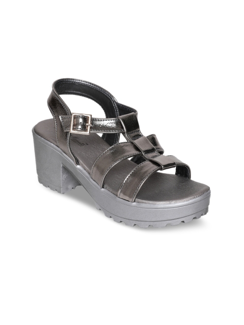

Bruno Manetti Women Grey Solid Sandals