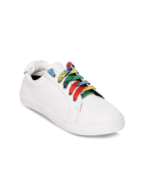 

Bruno Manetti Women White Sneakers