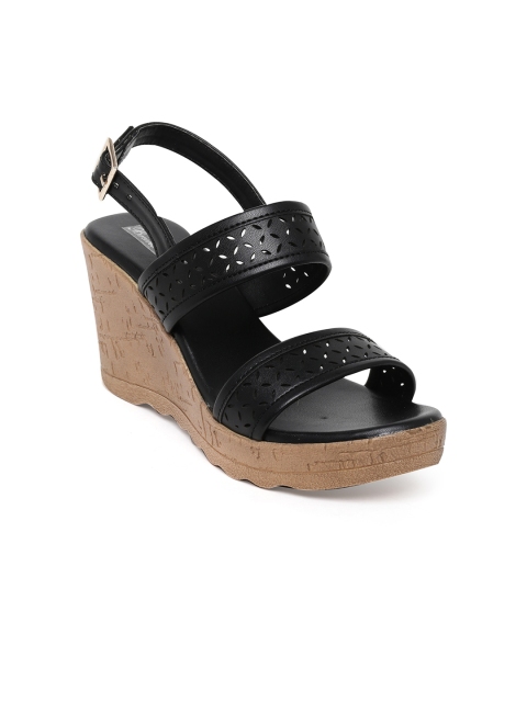 

Bruno Manetti Women Black Solid Sandals