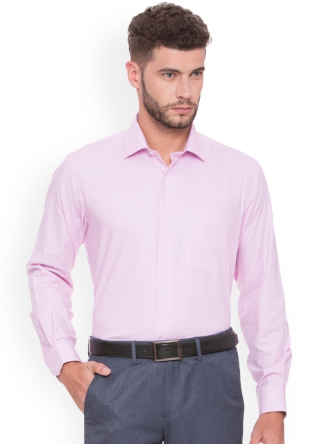 

Van Heusen Men Pink Regular Fit Printed Formal Shirt