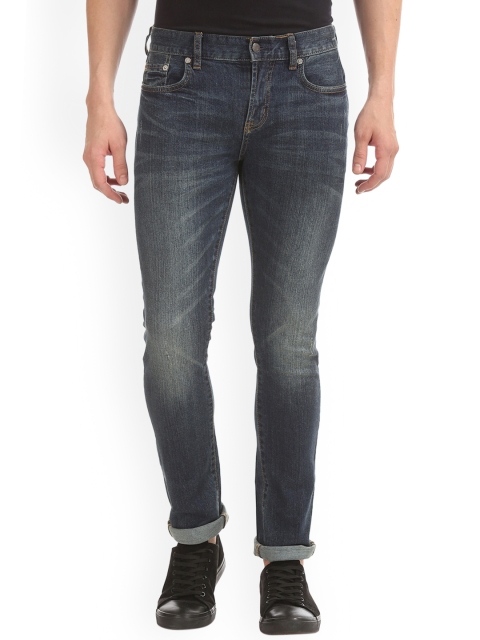 

Aeropostale Men Blue Skinny Fit Mid-Rise Clean Look Jeans