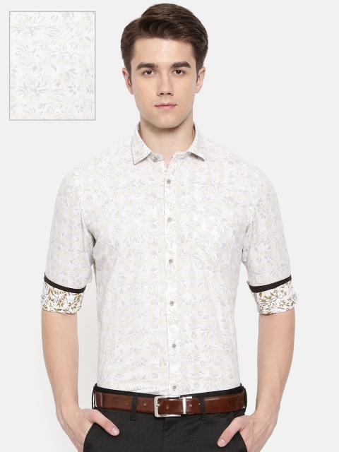 

Killer Men Beige Slim Fit Printed Casual Shirt