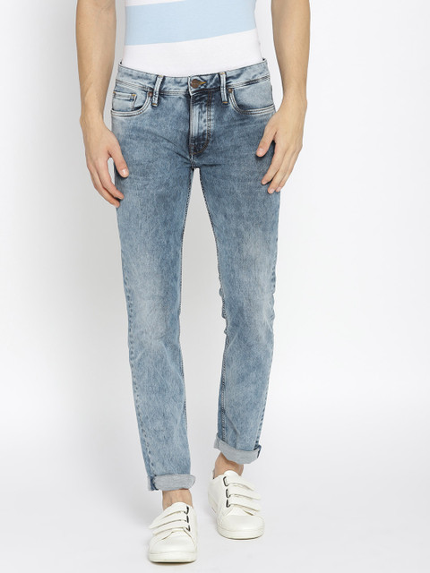 

Killer Men Blue Slank Slim Fit Mid-Rise Clean Look Stretchable Jeans