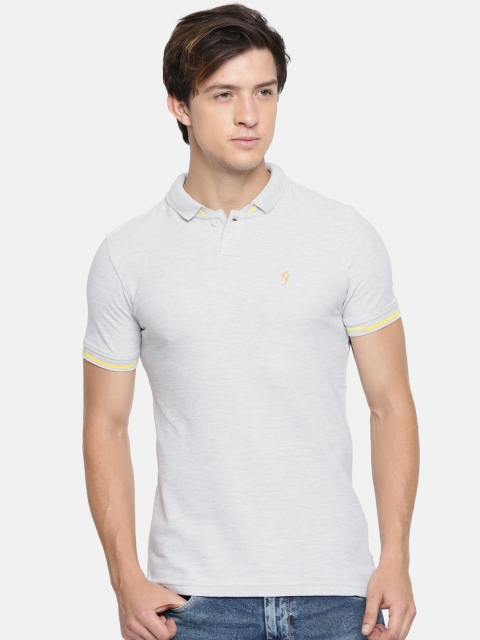 

Killer Men Grey Solid Polo Collar T-shirt