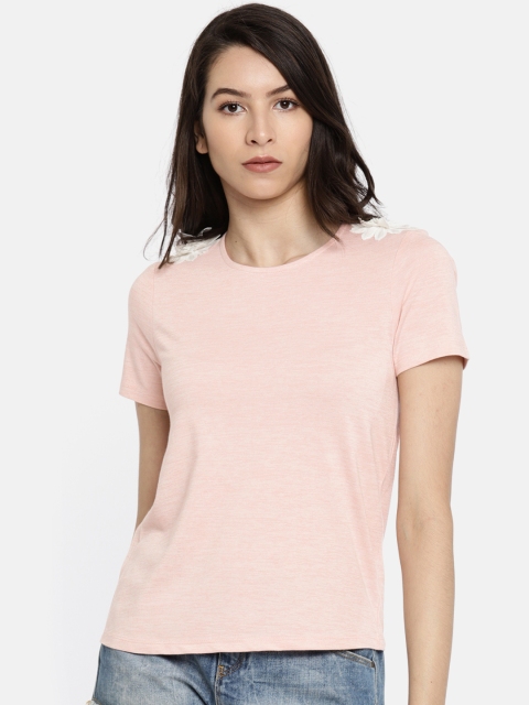 

Vero Moda Women Pink Solid Top